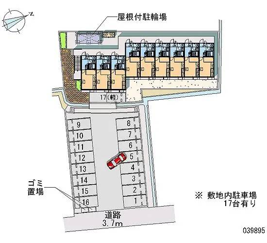 ★手数料０円★河北郡津幡町太田　月極駐車場（LP）